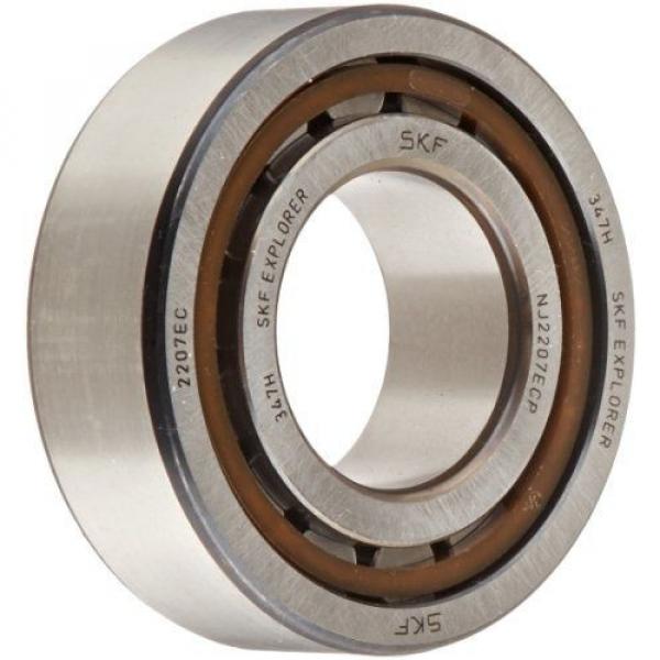 SKF NJ 2207 ECP Cylindrical Roller Bearing, Single Row, Removable Inner Ring, #1 image