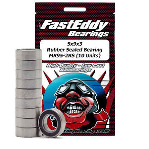 5x9x3 Rubber Sealed Bearing MR95-2RS (10 Units) #1 image