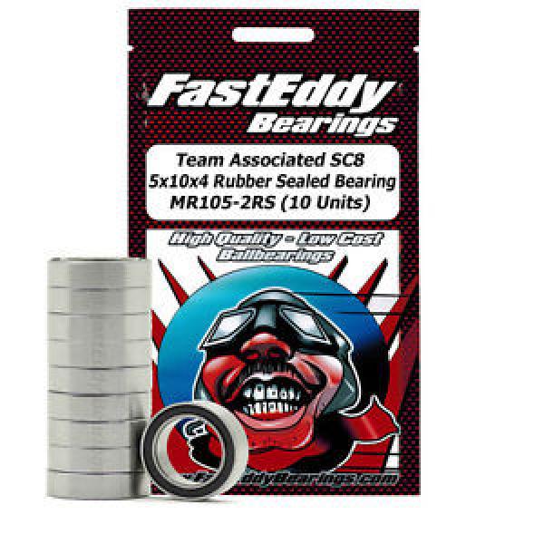 Team Associated SC8 5x10x4 Rubber Sealed Bearing MR105-2RS (10 Units) #1 image