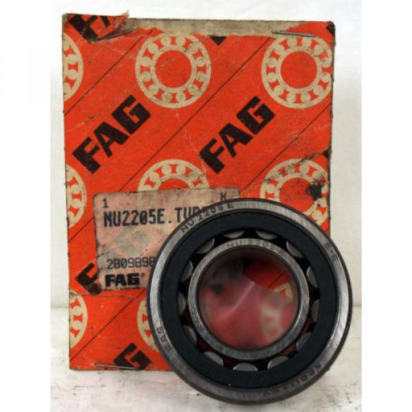 1 NEW FAG NU2205E.TVP2 CYLINDRICAL ROLLER BEARING W/REMOVABLE INNER RING #1 image