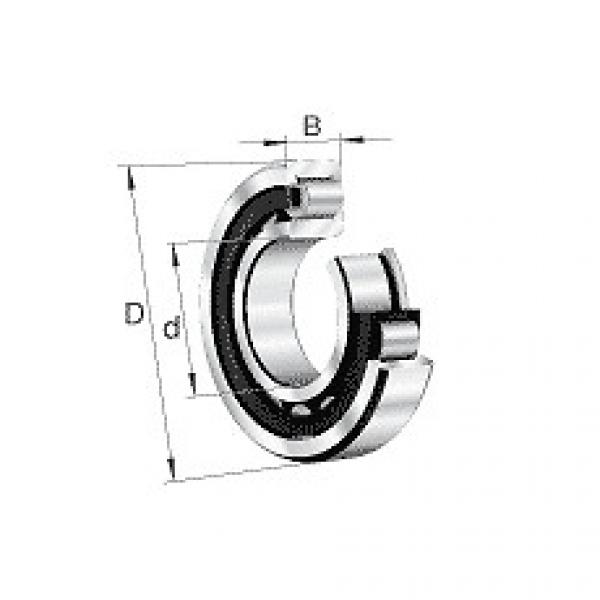 NJ2309-E-M1 FAG Cylindrical roller bearing #1 image