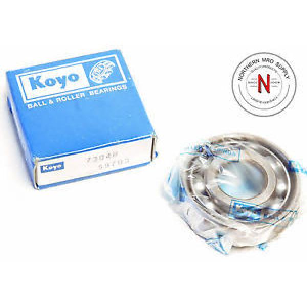 KOYO 7304B ANGULAR CONTACT BALL BEARING, 20mm x 52mm x 15mm, FIT C0, OPEN #1 image
