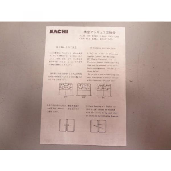 1 pair Nachi 7216 CYDU / GL P4 Angular Contact Ball Bearings 80 x 140 x 26 %38A% #4 image