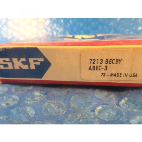 SKF 7213 BECBY Angular Contact Ball Bearing, 65 mm ID x 120 mm OD x 23 mm W, USA #2 image