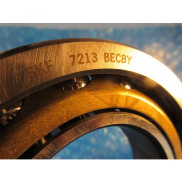 SKF 7213 BECBY Angular Contact Ball Bearing, 65 mm ID x 120 mm OD x 23 mm W, USA #4 image