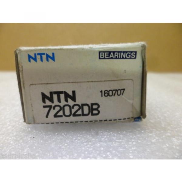 NTN 7202DB ANGULAR CONTACT BALL BEARING   NOS #3 image