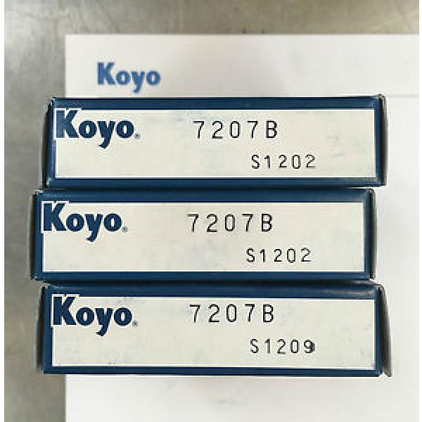 Koyo 7207B Angular Contact Ball Bearing Boxed #1 image
