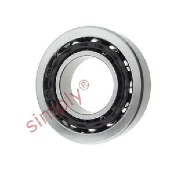 SS7202 Stainless Steel Single Row Angular Contact Open Ball Bearing 15x35x11mm #1 image