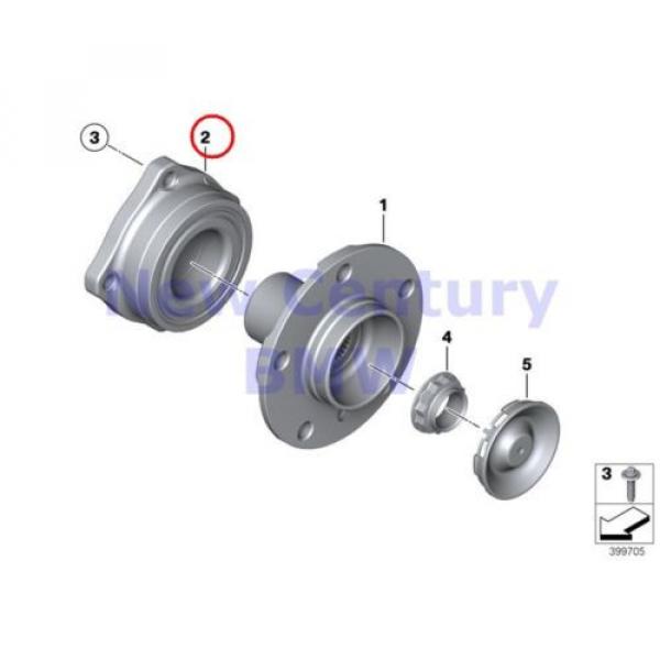 2 X BMW Genuine Side Shaft/Wheel Bearings Angular-Contact Ball Bearing Unit F01 #1 image