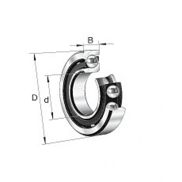 7207-B-TVP-UO FAG Angular contact ball bearings 72..-B, main dimensions to DIN 6 #1 image