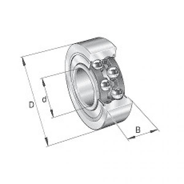 3306-BD-2HRS-TVH FAG Angular contact ball bearings 33..-BD-2HRS, main dimensions #1 image