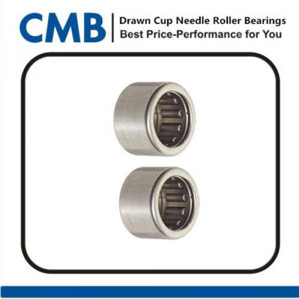 4PCS BK1212 Closed End Drawn Cup Needle Roller Bearing 12x18x12mm #1 image