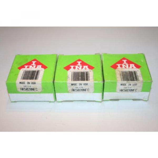(Lot of 3) INA HK5020-NFC Drawn Cup Needle Roller Bearings  HK5020NFC  * NEW * #1 image