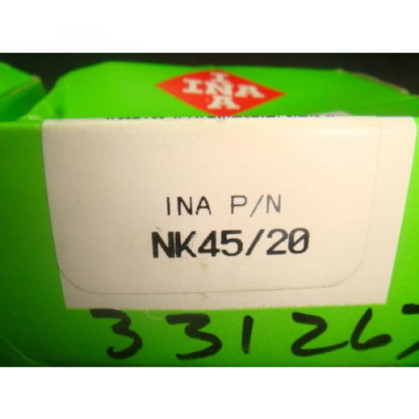 NEW, LOT OF 2,INA NEEDLE ROLLER BEARING, NK 45/20, NEW IN BOX #2 image