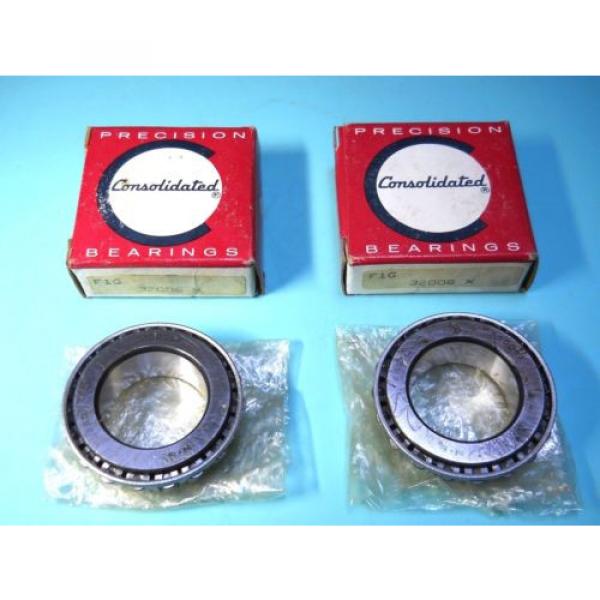 CONSOLIDATED FAG 32006X TAPERED ROLLER BEARING 30MM BORE *SET OF 2* NEW IN BOX #1 image