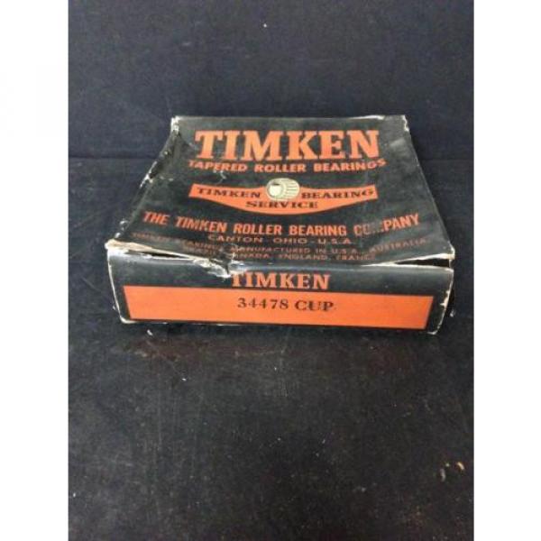 TIMKEN TAPERED ROLLER BEARING CUP 34478 #1 image