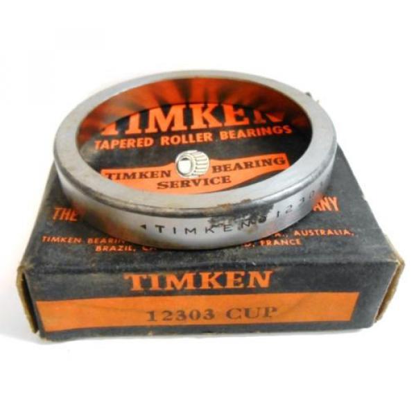 TIMKEN TAPERED ROLLER BEARING CUP 12303, 3.0312&#034; OD, SINGLE CUP #1 image