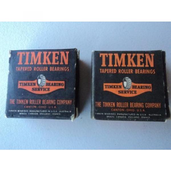 Lot of 2 New Timken Tapered Roller Bearings LM-67048 Cone &#034;NOS&#034; #1 image