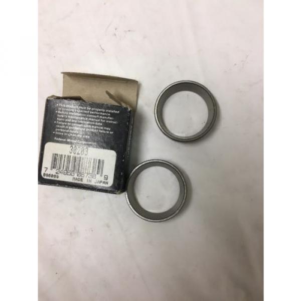 2 NEW FEDERAL MOGUL 30203 TAPERED ROLLER BEARING RACES ONLY #1 image