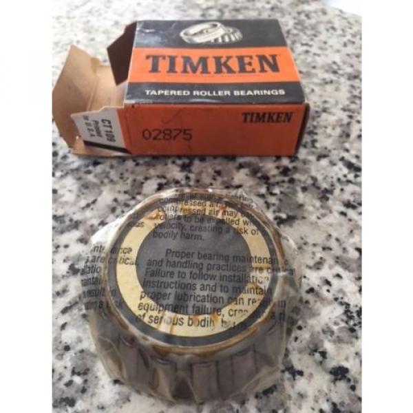 New, Old Stock Timken 02875,Tapered Roller Bearing Single Cone. FREE SHIPPING #1 image