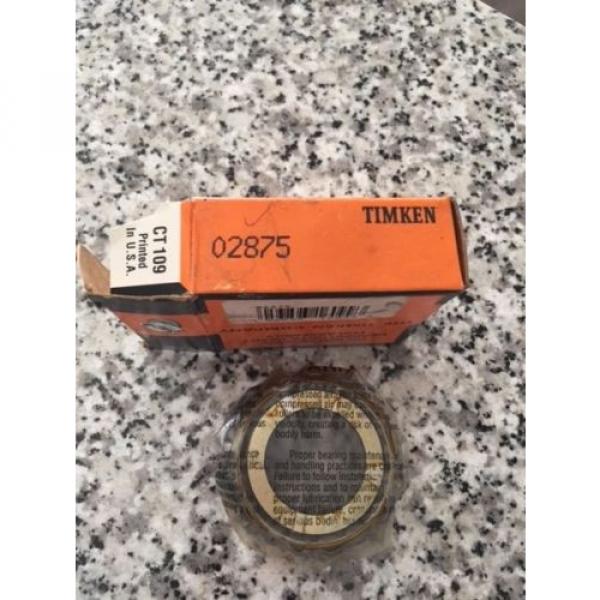New, Old Stock Timken 02875,Tapered Roller Bearing Single Cone. FREE SHIPPING #2 image