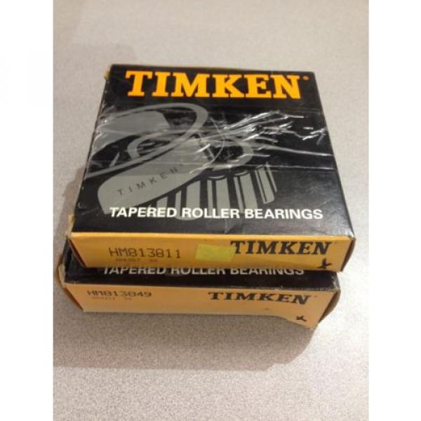 NEW TIMKEN TAPERED ROLLER BEARING HM813849 WITH BEARING RACE HM81311 #1 image