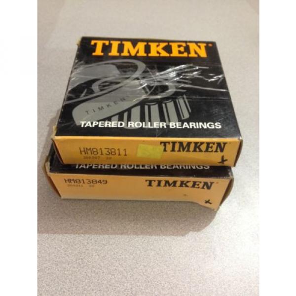 NEW TIMKEN TAPERED ROLLER BEARING HM813849 WITH BEARING RACE HM81311 #2 image