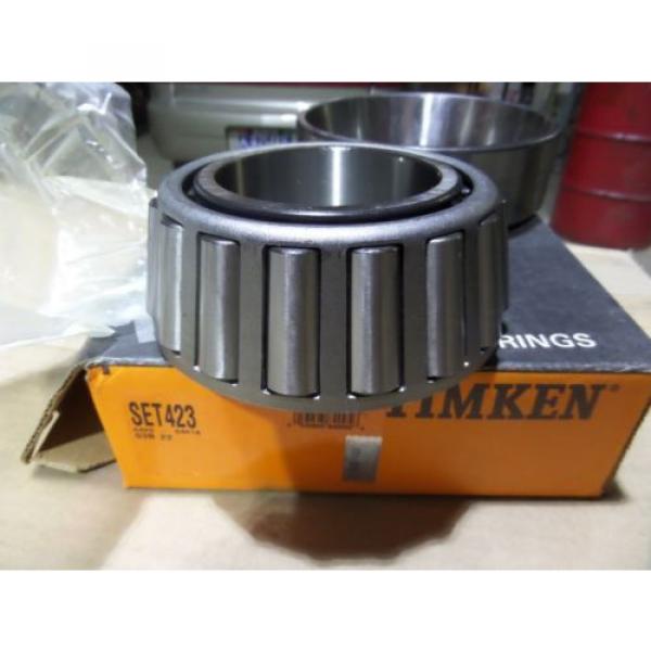 Timken Bearing Set 423 Tapered Roller Bearing cup &amp; cone Includes: 6420 &amp; 6461A #1 image