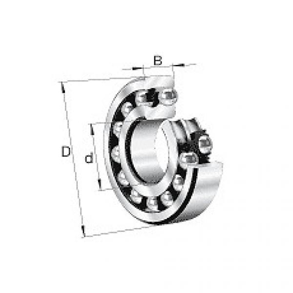 2307-TVH-C3 Self-aligning ball bearings Korea FAG Self-aligning ball bearings 23, main dimensions to DIN 630 #1 image
