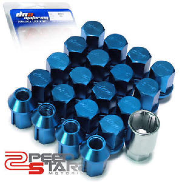 X20 RACING WHEEL BLUE LOCK/LOCKING LUG NUTS M12/12X1.5 #1 image