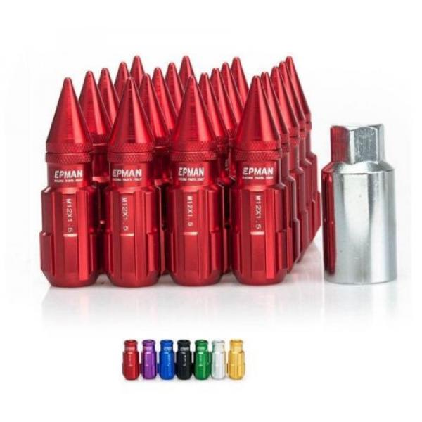 RED Tuner Extended Anti-Theft Wheel Security Locking Lug Nuts M12x1.25 20pcs #1 image