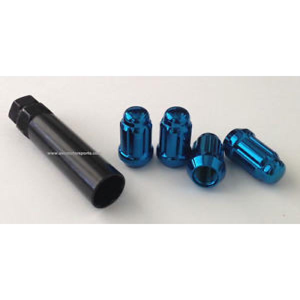 ACORN SPLINE LUG NUT BLUE 12x1.5mm WITH SPLINE KEY WHEEL LOCK #1 image
