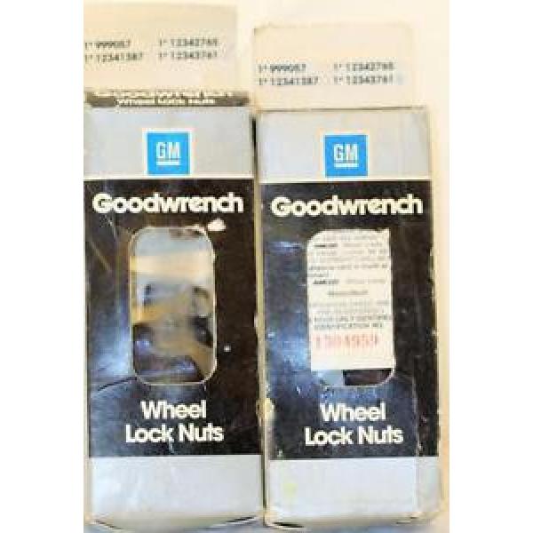 GM 12343761 Wheel Lock Nuts Kit Goodwrench 14mm 2 Keys 6 Lug Nuts Security ID #1 image