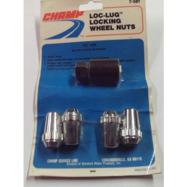 Locking Wheel Nuts &#034;Loc-Lug&#034; Wheel Nuts - Set of 4 - Acorn Style - 1/2&#039;&#039;-20R #1 image
