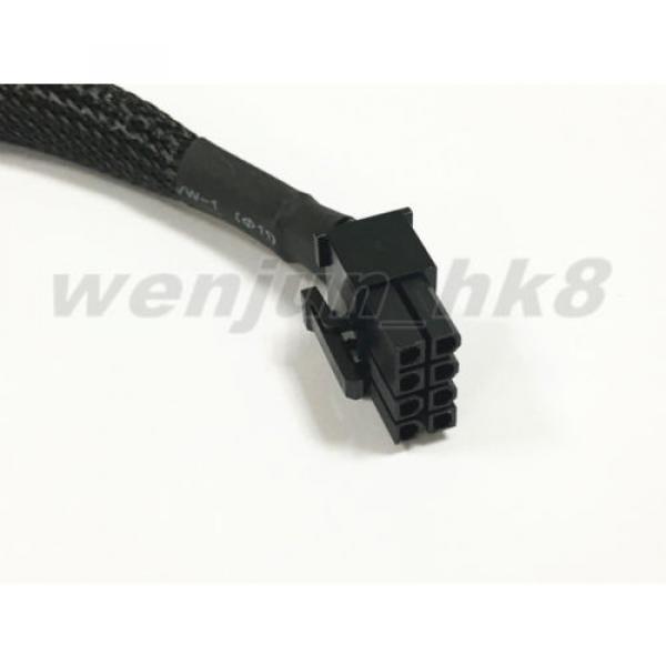 20PCS PCI Express 6pin to 8pin Video Card Power Adapter Cable Black Sleeved 24CM #3 image