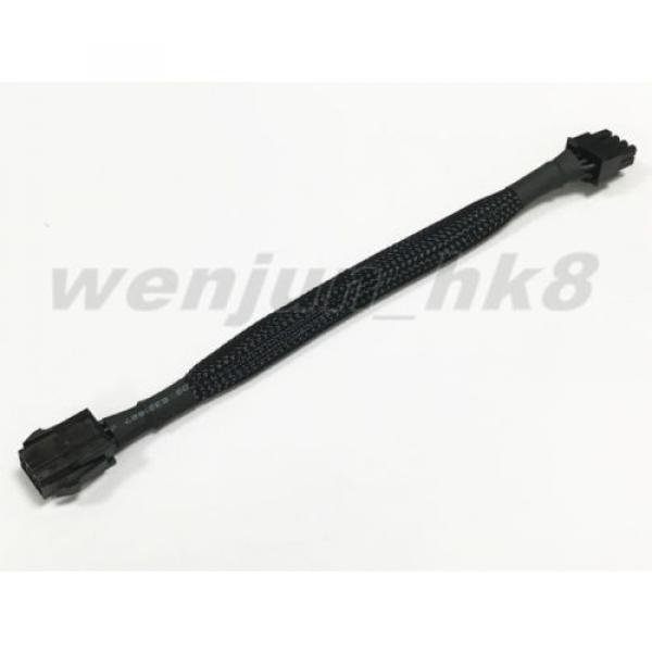 20PCS PCI Express 6pin to 8pin Video Card Power Adapter Cable Black Sleeved 24CM #5 image
