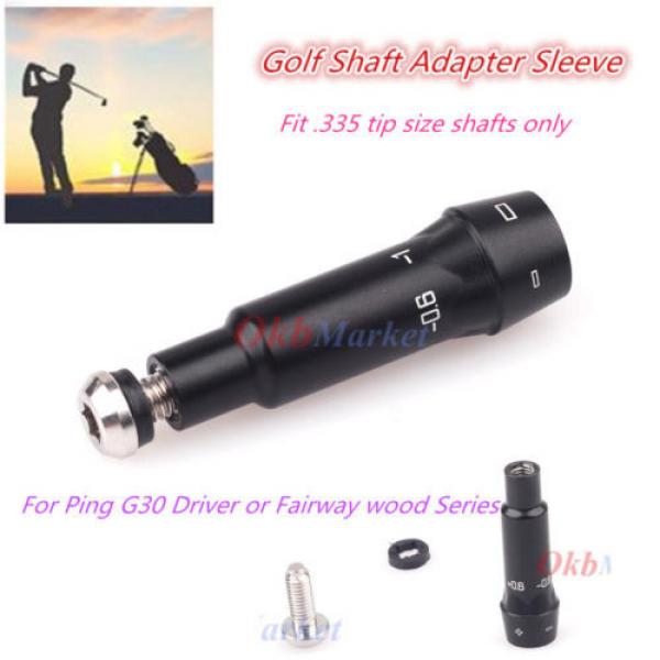 New Golf Shaft Adapter Sleeve Right Hand .335 For Ping G30 Driver Fairway Black #1 image
