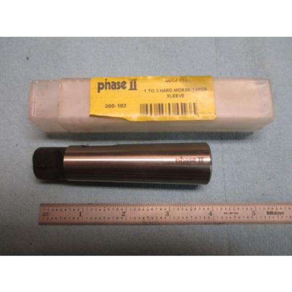 NEW PHASE II # 1 MORSE TAPER INSIDE TO # 3 OUTSIDE ADAPTER / SLEEVE METALWORKING #1 image