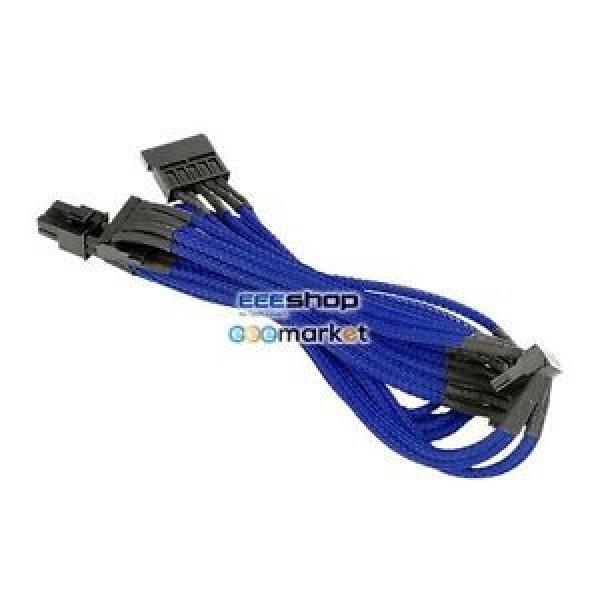 Thermaltake Sleeved 4Pin Peripheral Cable - Blue cable adapte AC-013-CN5NAN-PB #1 image