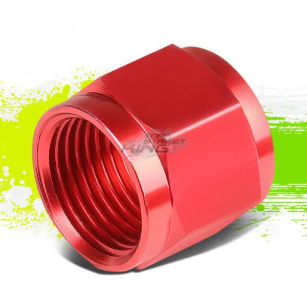 RED 3-AN 3/16&#034; TUBE SLEEVE NUT FITTING ADAPTER FOR ALUMINUM/STEEL TUBING LINE #1 image