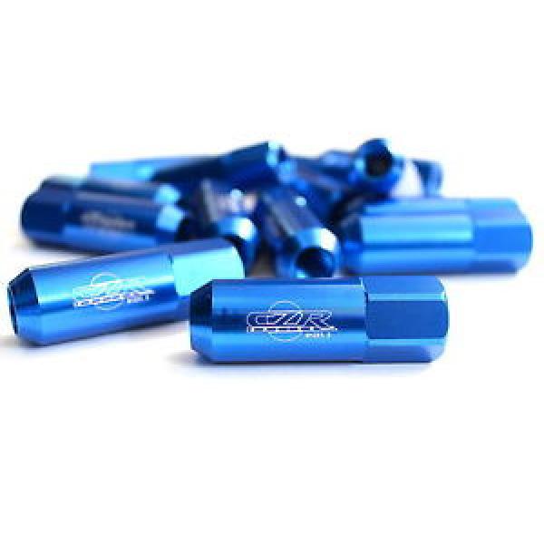 16PC CZRracing BLUE EXTENDED SLIM TUNER LUG NUTS LUGS WHEELS/RIMS FOR SCION #1 image