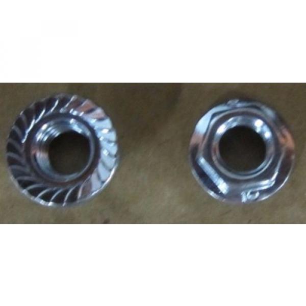 M7-1.0  Metric Serrated Flange Lock Nut Steel Zinc Plated 100pc #2 image
