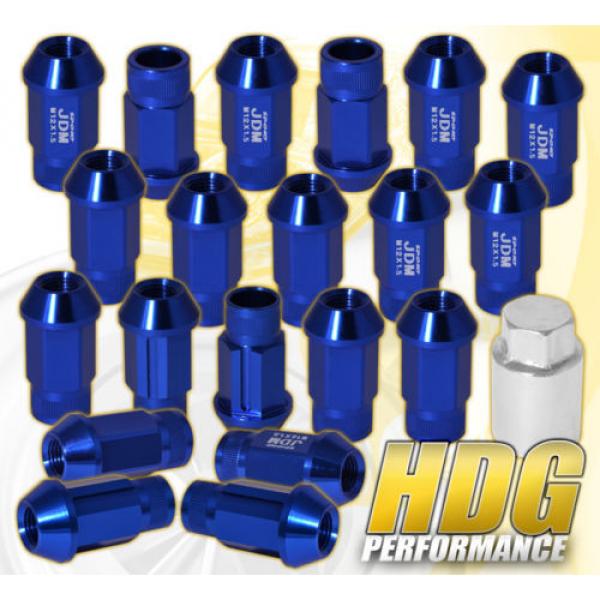 FOR TOYOTA M12X1.5 LOCKING LUG NUTS SPORT RACING HEAVY DUTY ALUMINUM SET BLUE #1 image