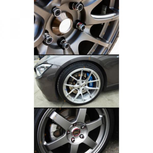 20 Pcs M14 X 1.5 Black Wheel Lug Nut Bolt With Security Cap +Key+Socket For Audi #3 image