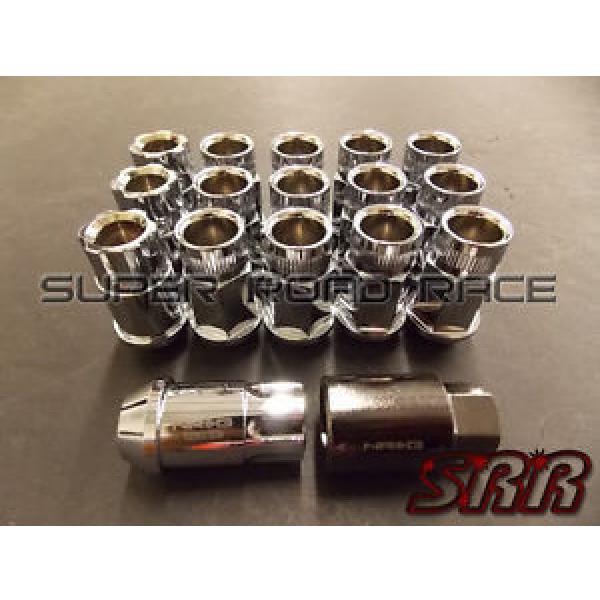 NRG CHROME 100 SERIES OPEN ENDED LUG NUTS 12X1.5MM 17PCS SET WITH LOCK FOR HONDA #1 image
