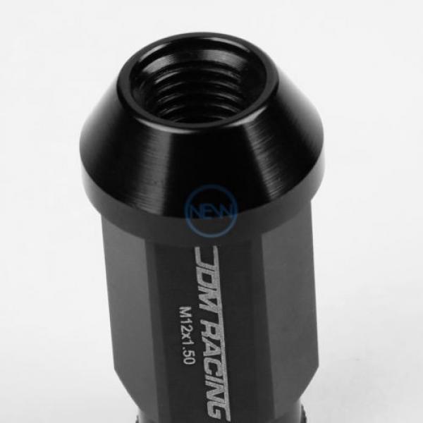 20pcs M12x1.5 Anodized 50mm Tuner Wheel Rim Acorn Lug Nuts Camry/Celica Black #4 image