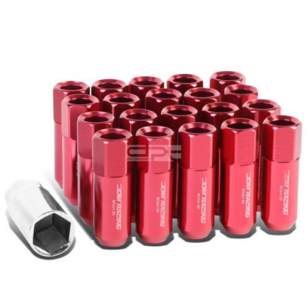 FOR DTS STS DEVILLE 20PCS M12 X 1.5 LUG WHEEL ACORN TUNER LOCK NUTS RED #1 image
