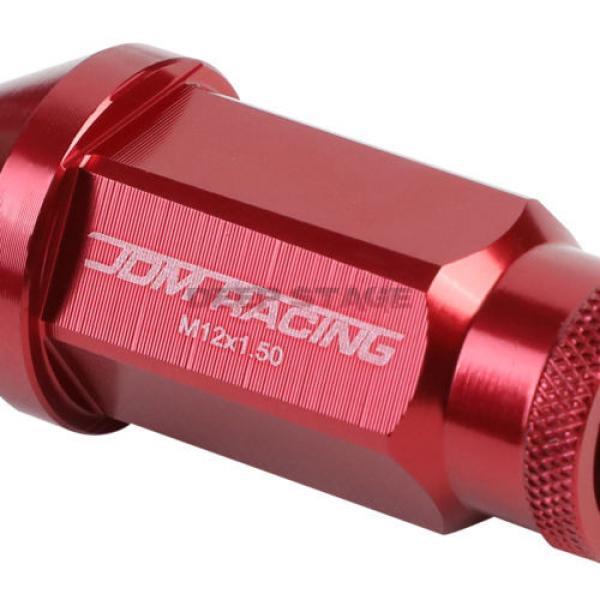 FOR CAMRY/CELICA/COROLLA 20 PCS M12 X 1.5 ALUMINUM 50MM LUG NUT+ADAPTER KEY RED #2 image