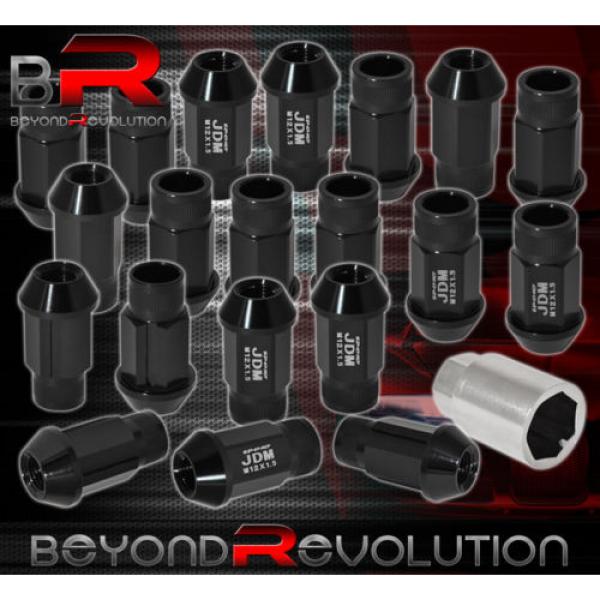 For Toyota 12X1.5 Locking Lug Nuts 20Pc Extended Forged Aluminum Tuner Set Black #1 image