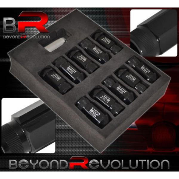 For Toyota 12X1.5 Locking Lug Nuts 20Pc Extended Forged Aluminum Tuner Set Black #2 image
